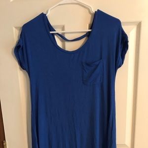 American Eagle royal blue T-shirt dress